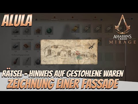 Assassin's Creed Mirage: Drawing of a facade (Stolen Goods / AlUla)