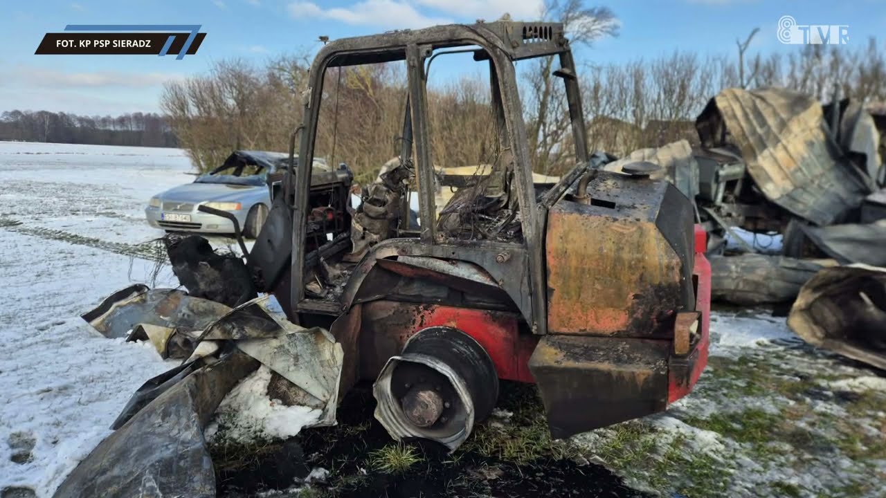 Pożar gospodarstwa rolnego w Grójcu Małym