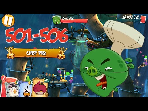 BAMBOO FOREST GRAVITY GROVE - ANGRY BIRDS 2 PC LEVEL 501-506 BOSSLEVEL CHEF PIG