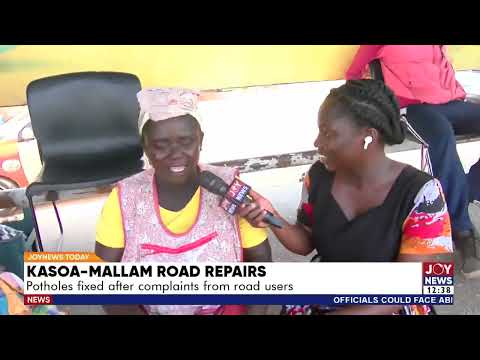 Kasoa-Mallam Road Repairs: Potholes fixed after complaints from road users