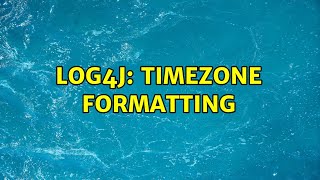 log4j: timezone formatting (2 Solutions!!)