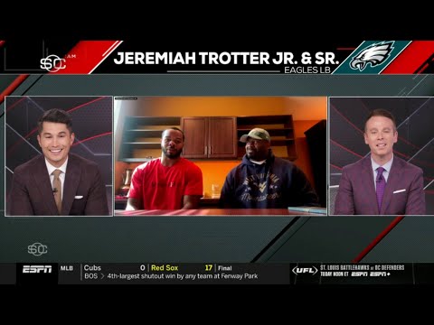 ESPN SC | Like father, like son! - Jeremiah Trotter Sr. was excited to see his son draft by Eagles