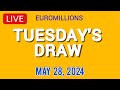 The National Lottery Euromillions Draw Live Results from Tuesday 28 May 2024 | euro millions live