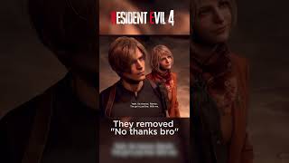 They removed &quot;No thanks, bro&quot; | Resident Evil 4 Remake