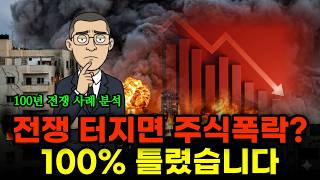 100년 전쟁 사례로 본 주식과 전쟁 | 미국-이란 전쟁 딱 한가지 변수를 보세요! 놓치면 계좌 박살날 수 있습니다