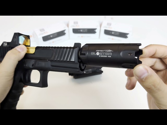 Vídeo relacionado con ACETECH Unidad Tracer Blaster C para el juego Airsoft, Simulación de MuzzleFlash, con rosca M14 CCW o M11 CW, aplicable a bolas trazadoras verdes. (Negro)