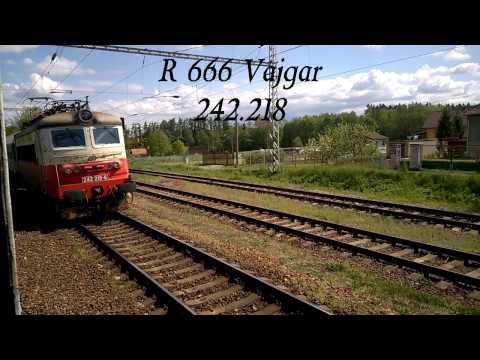 Křižování s 242.218 vezoucím R 666 Vajgar | Katovice 20.5.2016