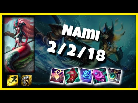 Nami Challenger Gameplay S11 Replay 10.25 Support (2/2/18) - BR
