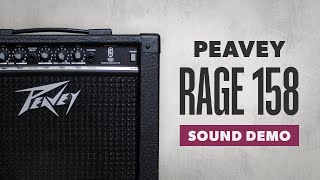 Video thumbnail for 1990s Peavey Rage 158 Silver Stripe Transtube Amp [Rock/Metal/Doom Sound Demo] by Caleb Andresen