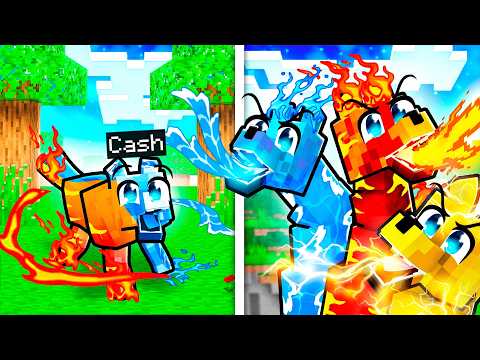 Playing as an ELEMENTAL WOLF in Minecraft