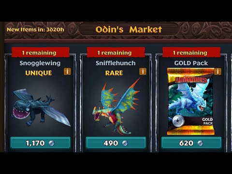 JULY Odin's Market - Snogglewing,Snifflehunch -  Dragons:Rise of Berk