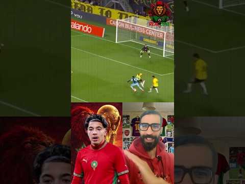لقطات ريان بونيدة نجم المنتخب المغربي الجديد ! بونيدة = حكيم زياش و ياسين جسيم = بوفال  #shorts