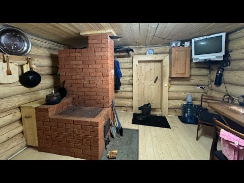 Living in a Cozy LOG CABIN off-grid. SPRING CLEANING. ASMR