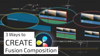 3 ways to create COMPOSITION in DaVinci Resolve Fusion | Pros & Cons.