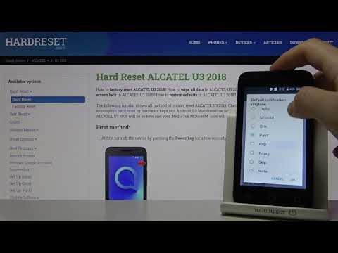 ALCATEL U3 2018 Default Notification Tones