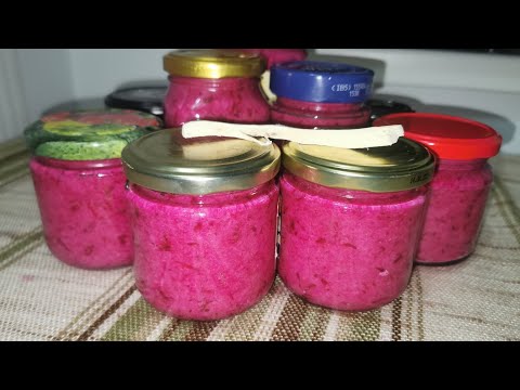 Хрін з буряком (Цвіклі) на зиму 🔥 Найкращий рецепт Як приготувати гостру приправу на зиму