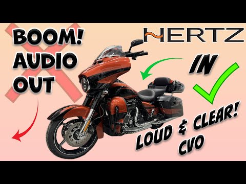 2017 CVO Streetglide - Out goes the boom audio, in goes a Hertz plug n play system! Loud and Clear!