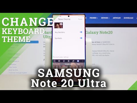 How to Customize Keyboard Theme with Picture in SAMSUNG Galaxy Note 20 Ultra – Keyboard Settings