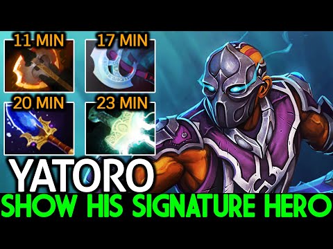YATORO [Anti Mage] Show His Signature Hero 11 Min Battle Fury Dota 2