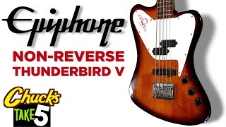 Video thumbnail for Epiphone Non-Reverse Thunderbird V | TAKE 5 by The Bass Channel