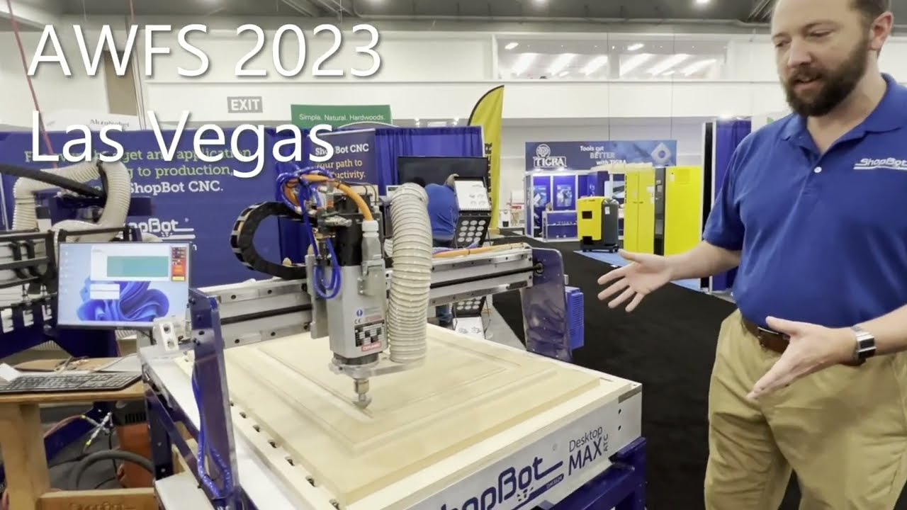 ShopBot Desktop MAX ATC CNC machine at AWFS 2023