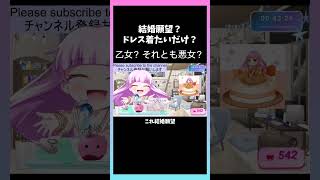 結婚願望？ドレス着たいだけ？？