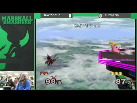 Dewfanatic (Marth) vs Sirmeris (Peach)