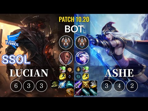 AF SSol Lucian vs Ashe Bot - KR Patch 10.20
