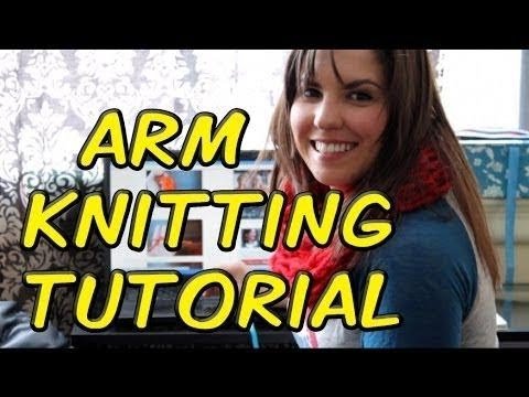 Arm knitting tutorial