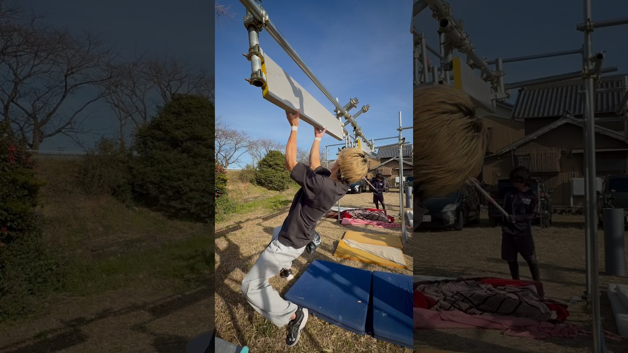 SASUKE3rdステージ通しイメトレ【バーチBURSTまで】強風でメンタルやられる日#sasuke #ninjawarrior #ninja #training #3rd #diy #fyp