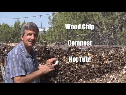 Compost-Powered Water Heater provides Free heat for the Hot Tub and helps me grow organic food.