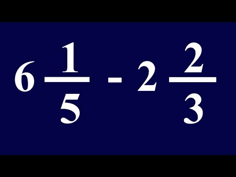 SUPER EASY SUBTRACTION OF MIXED NUMBERS