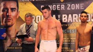 TOMMY COYLE v REYNALDO MORA - OFFICIAL WEIGH IN & HEAD TO HEAD / DANHER ZONE