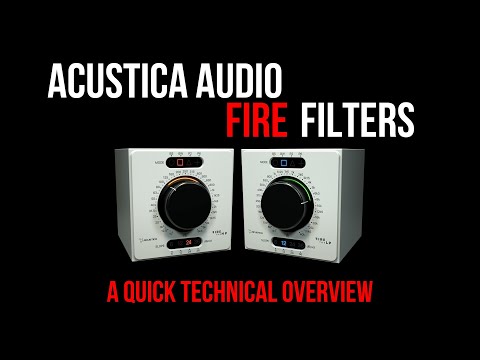 Acustica Audio FIRE FILTERS their first ONE KNOB plugin