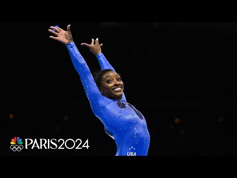 Simone Biles wraps up world gymnastics championships with 2 more