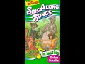 Opening Closing To Disney S Sing Along Songs The Bare Necessities 1987 VHS