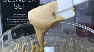 Home made nut butter with hand blender