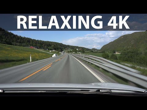 Norway 4k Driving E6 Klett to Steinkjer