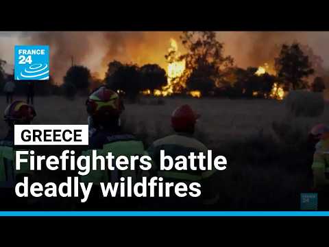 Greek firefighters battle deadly wildfires on Crete for a second day