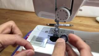 How to Insert bobbin into Brother LS14 Sewing Machine | Abi’s Den ✂️🧵🌸