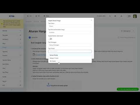 Hemat waktu dalam mengatur harga produk secara massal