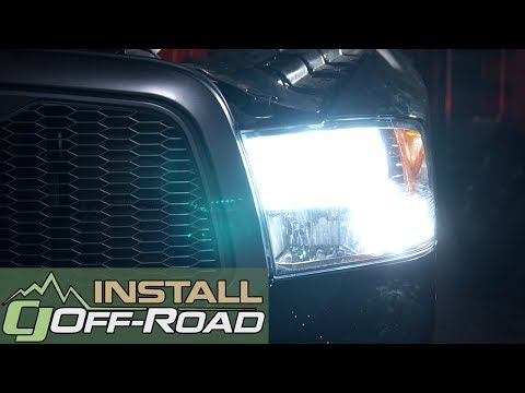 Dodge Ram PUTCO LED Headlight Bulbs Install: Low Beam Cool White Silver-Lux H11