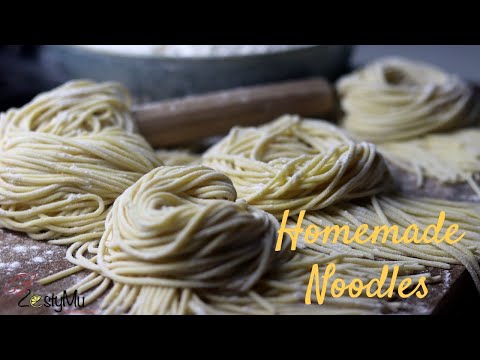 Homemade Plain & Egg Noodles | How to make homemade noodles | Mine frais fait maison