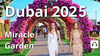 Dubai AE Miracle Garden 4K Walking tour