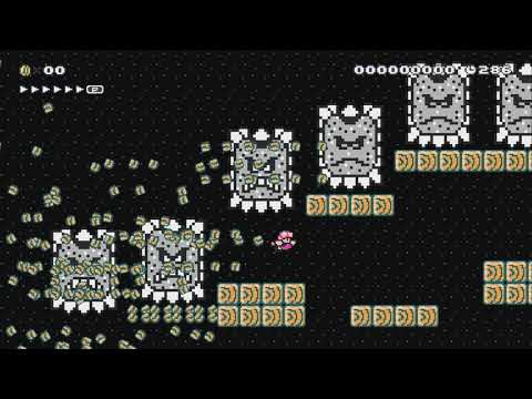 Don't get THWOMPED! by Coops789 - Super Mario Maker 2 - No Commentary 1bu