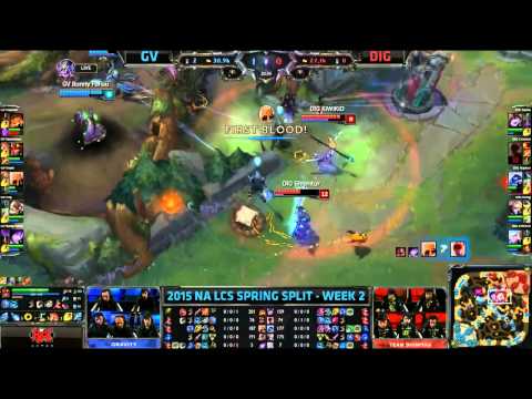 NA LCS Woche 2 Tag 1 - Gravity Gaming vs Team Dignitas