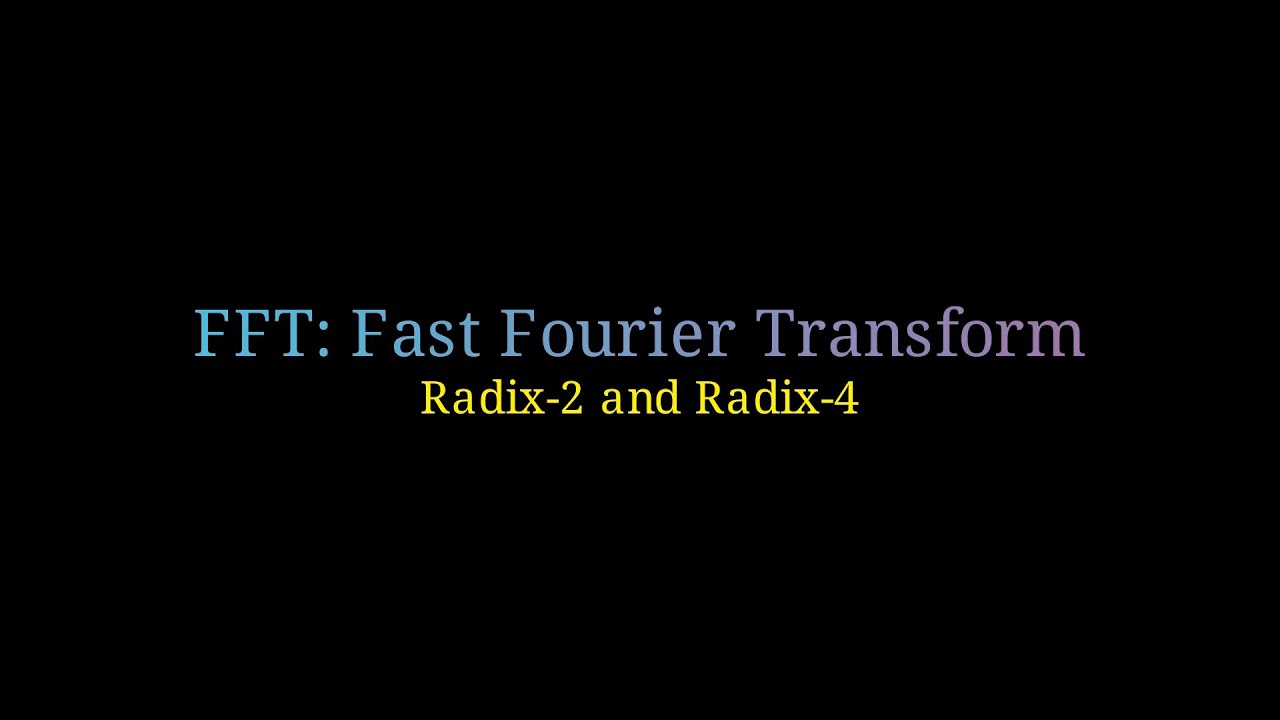 How the FFT Works (Radix-2 & Radix-4) — Step-by-Step Visualization #FFT #math #education #animation