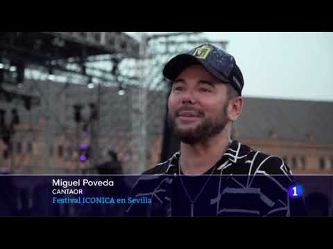 Miguel Poveda Telediario La1, entrevista previa al concierto Plaza de España de Sevilla 5/10/22