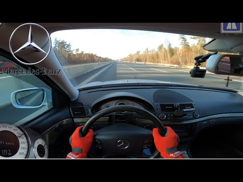 Thumbnail for Mercedes-Benz E Class E220 CDI W211 TOP SPEED DRIVE ON GERMAN AUTOBAHN by Supercar, Sports car, Mercedes-Benz, Car, Vehicle, Mercedes-Benz CLA
