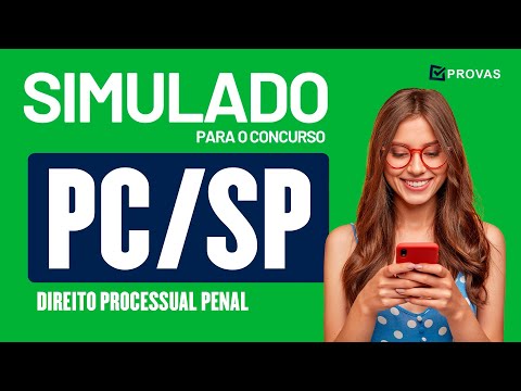 Simulado Concurso PC SP 2022 -  Direito Processual Penal - Cargo Investigador